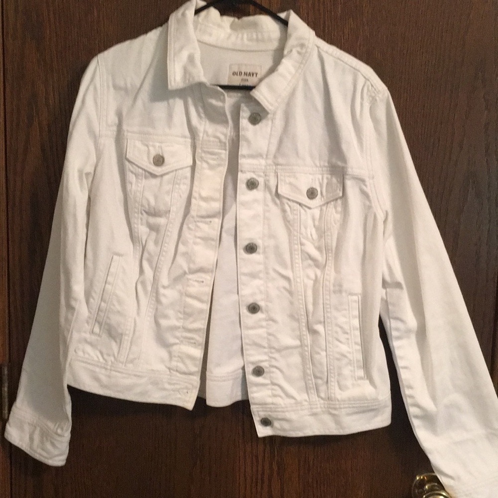 White jean jacket